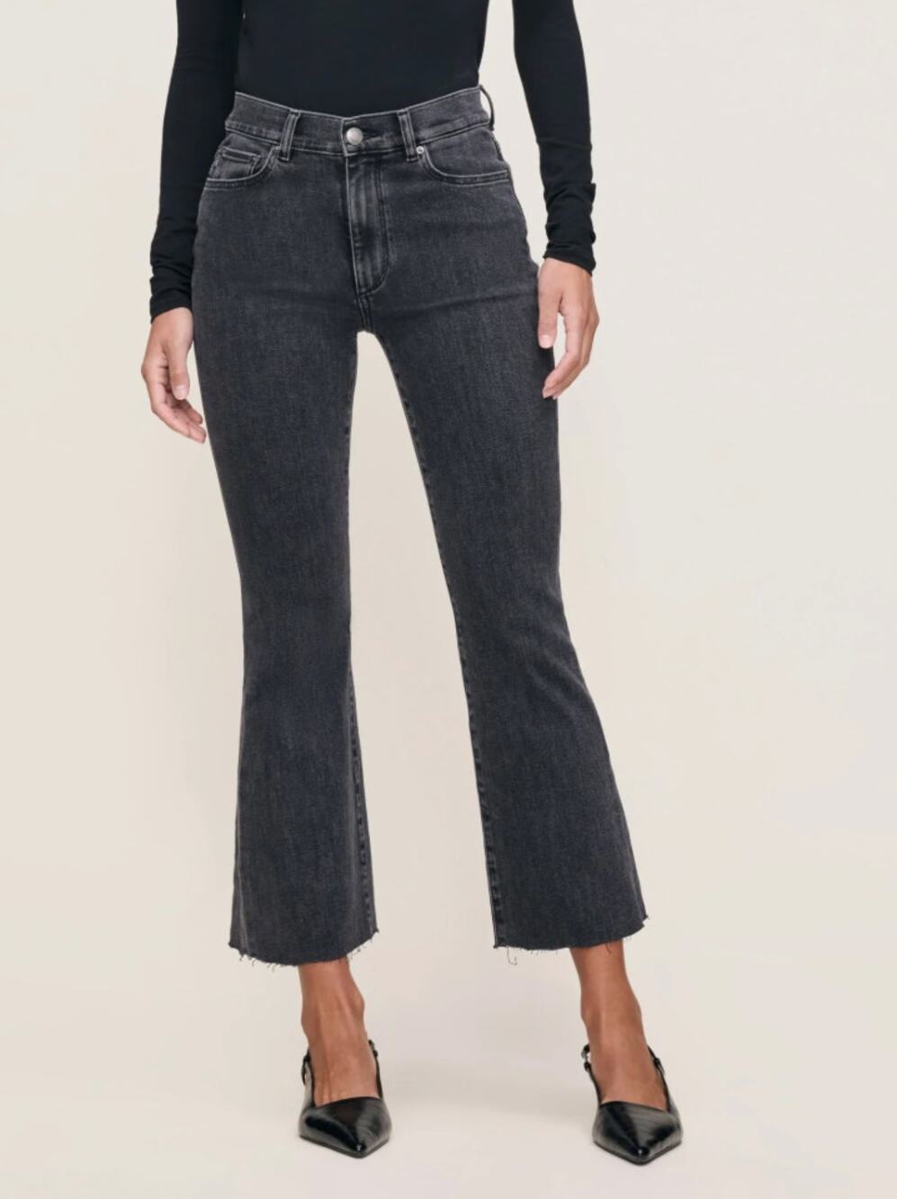DL1961 Bridget Boot High Rise Instasculp Crop Jeans - Nightshade 27
